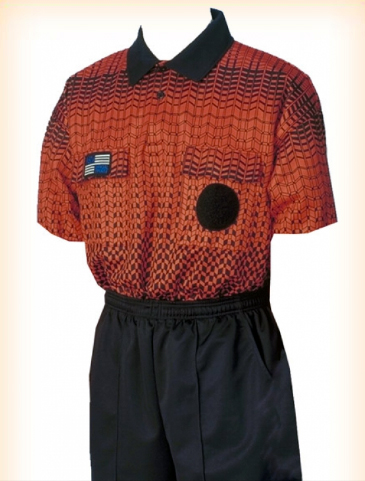 NISOA Orange-Grid Short Sleeve